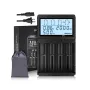 [USA Direct] D4-4 Slot with LCD Screen Universal Rechargeable Battery QC Charger For Li-ion 18650 21700 26650 AA AAA Batteries Cell Flashlight RC Toys Home Tools Battery