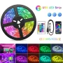 Kit Jalur LED RGB 5050 Kawalan Jauh Bluetooth 5V 30 LED/m Pelekat Lampu Jalur Boleh Potong Fleksibel IP20 untuk Hiasan Rumah 1m 2m 5m 10m