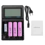 Astrolux® AC04 LCD Display AC/DC Smart Intelligent Universal Li-ion NiMH Flashlight Battery Charger For 18650 26650 21700 AA AAA Battery