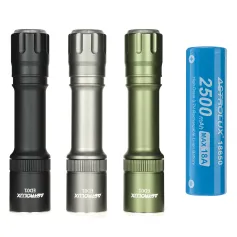 Astrolux® ED01 175° Floodlight Flashlight With 18650 Battery 1287LM 451M Long Range RGB AUX Light Design TYPE-C Fast Charging Power by 18650/ 18350 Battery LED Light EDC Torch with Two-way Clip