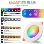 10W LED Smart Downlight RGB+CCT 16 Million Colors 2700K~6500K 800 Lumens Works With Alexa Voice Tuya Bluetooth APP Control