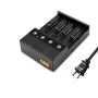 [USA Direct] X4 4-Slot Universal Rechargeable Li-ion Battery Charger Intellegent Flashlight Charger 4 Slots For Li-ion 18650 21700 26650 AA AAA Batteries Cell