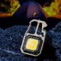 Mini COB LED zaklamp sleutelhanger verlichting schroevendraaier noodsleutel hamer draagbare sleutelhanger werklamp zaklamp buiten kamperen