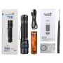 Trustfire T11R 1800LM Taktik El Feneri Güçlü Tip-C USB Şarj Edilebilir El Feneri IP68 LED Projektör 18650 Pil ile Açık Hava Yürüyüşü ve Kamp Koruması için