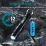 SEEKNITE RJ11 Keychain Flashlight 120LM 3W LED Keychain Light AAA Battery Mini Torch Waterproof IP67 Portable Mini Camping Light EDC Tools