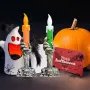 Halloween Light Flameless Plastic Candles Halloween Decoration Props Ghost Light