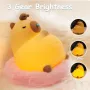 RGB Silicone Cartoon LED Night Light, USB Rechargeable Timing Lamp Room Decoration Cute Light