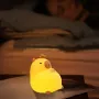 RGB Silicone Cartoon LED Night Light, USB Rechargeable Timing Lamp Room Decoration Cute Light