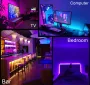 Kit Jalur LED RGB 5050 Kawalan Jauh Bluetooth 5V 30 LED/m Pelekat Lampu Jalur Boleh Potong Fleksibel IP20 untuk Hiasan Rumah 1m 2m 5m 10m