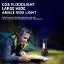 Portable 9LED+COB 800LM Dual Light Source Flashlight Built-in 1200mAh Battery USB Rechargeable For Household Hiking Emergency Torch