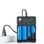 BMAX 4 Slot 18650/14500/16650/16340 Li-ion Battery Charger EU Plug AC Plug Portable Charger