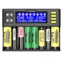 LiitoKala LII-S8 8 Yuvalı LCD Ekranlı Pil Şarj Cihazı Li-ion(IMR/ICR) LiFePO4 Ni-MH/Cd AA AAA C 18650 21700 26650 18350 14500 RCR123 Hücreler ve 9V Piller