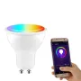 CROSIKO 5W GU10 RGB LED Ampul Tuya WIFI Akıllı Alexa Google Ses Kontrolü Bluetooth Yatak Odası Lamba Ampulleri Ayarlanabilir Işık ile Çalışır
