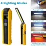 Multifunction Portable COB Working Light Magnetic Flashlight LED Work Lamp with Magnet Rotatable Rotatable Hook Torch Light