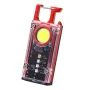 Magnetic COB LED Work Light Portable Keychain Flashlight UV Light Red/Blue Warning Green Light Keychain Light Mini Torch Light