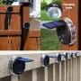 Lámpara solar de pared para exteriores, para jardín, terraza, redonda, con pétalos, para vallas, 8 modos, luz de jardín brillante, control remoto