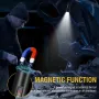 BORUiT V5 Mini LED EDC Flashlight TYPE-C Rechargeable Lamp Waterproof With Magnet UV Light Pocket Tiki Fishing Camping Lantern