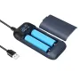 Pengisi Daya Baterai Lumintop PD2 2 in 1 18W USB-C Powerbank Ponsel Portabel Slot Ganda Untuk Sel 21700