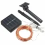 Guirnalda de luces solares de cobre de 13 m y 120 LED para bodas, fiestas, Navidad, jardín y exteriores, IP67