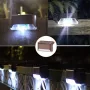 4PCS সোলার ডেক লাইট LED ওয়াটারপ্রুফ আউটডোর সোলার চালিত LED স্টেপ লাইট ডেক সিঁড়ি প্যাটিও পাথ ইয়ার্ড গার্ডেন ডেকোরের জন্য