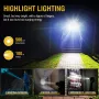 BORUiT V5 Mini LED EDC Flashlight TYPE-C Rechargeable Lamp Waterproof With Magnet UV Light Pocket Tiki Fishing Camping Lantern