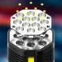 12LED Ultrabright Outdoor Home Portable LED Flashlight USB Charging Super Light Tactical Torch Emergency Bright Work Lamp Desk Light