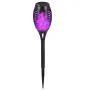 4pcs Solar Outdoor Lights Decorative with Flickering Flame, Mini Solar Landscape Lights Waterproof, Solar Garden Lights, LED Torch Lights for Yard Patio Pathway