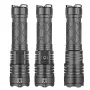 BIKIGHT XHP70 1500LM 300m ultraheldere, sterke zaklamp, krachtige LED-zaklamp, type C, oplaadbaar, telescopisch zoomobjectief