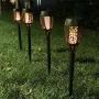 12LED/33LED Solar Garden Light Outdoor Waterproof Flickering Flame Torches Lawn Lamp for Garden Decoration Pathway
