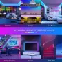 RGB Bluetooth LED Light Strip Smart Atmosphere Light Indoor 24V EU Plug With 44-Key Remote Control for TV Wall Computer Room Bedroom