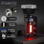 Strong Spotlight Flashlight With Telescopic Zoom USB Rechargeable Waterproof Camping Lantern, Emergency Work Light