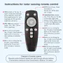 2PCS LED Solar Wall Light Motion Sensor with Remote Control, 3 Modes Flood Lamp