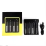 [USA Direct] I4 4-Slot with USB Type-C Port Universal Rechargeable Battery Charger Intellegent Charger for Flashlight RC Toys Home Tools Battery Charger For Li-ion 18650 21700 26650 AA AAA Batteries Cell