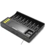 LiitoKala LII-S8 8 Yuvalı LCD Ekranlı Pil Şarj Cihazı Li-ion(IMR/ICR) LiFePO4 Ni-MH/Cd AA AAA C 18650 21700 26650 18350 14500 RCR123 Hücreler ve 9V Piller