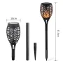 12LED/33LED Solar Garden Light Outdoor Waterproof Flickering Flame Torches Lawn Lamp for Garden Decoration Pathway