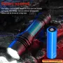 SEEKNITE ST13 1800 lumen kompakt EDC LED zseblámpa USB újratölthető taktikai mini zseblámpa, 5 üzemmód szuper fényes IPX6 vízálló kempingezéshez kültéri vészhelyzethez