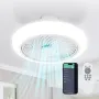 19\ LED Ceiling Fan Light Flush Mount Ceiling Fan Lamp Chandelier Remote Control