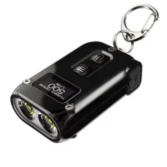 Nitecore TINI-2 SS 500LM Mini Size High Lumen EDC LED Keychain Flashlight OLED DisplayStainless Steel Dual-Core Type-C Rechargeable Mini Torch Emergency Camping Light