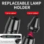 Bikight 4 LED-lichtbronnen, penvormige zaklamp, 365 nm + 395 nm + geel + wit, USB oplaadbaar, geld, huisdierurine, erts, kat, fluorescerende marker, controle, UV-licht, kampeerlamp, inspectielamp