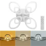 108W 10800LM 1040LED Post-Modern Ceiling Lamp Elegant Living Room Light+Remote