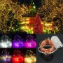ไฟ LED กันน้ำ 3M แบตเตอรี LED ขนาดเล็ก สายไฟทองแดง ไฟประดับเทศกาลคริสต์มาส