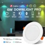 Smart LED Downlight 27mm Ultra Thin 6W RGB+CCT 2700K~6500K Compatible Zigbee 3.0 Smartthings Echo Alexa Google Home