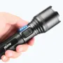 BIKIGHT Powerful XHP60 Flashlight Super Bright Portable Torch USB Rechargeable Outdoor Camping Tactical Zoomable Flash Light