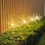 Luces solares para exteriores, 90/120/150 LED, lámpara de fuegos artificiales solares, decoración de jardín, luz de césped para exteriores, luces de Navidad y Año Nuevo.