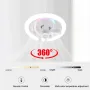 E27 50W 220V Ceiling Fan Bulb With LED Light And Remote Control Chandelier RGB Color Dimmable Ventillator Lamp For Home Lighting