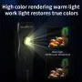TANK007 Lampe de poche LED fine, double couleur, puissante, rechargeable, mini lampe de poche portable, rechargeable, WF02