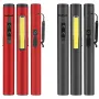 Outdoor Compact and Portable Aluminum Alloy XPE+COB Rechargeable Pen Light Work Lamp Keychain Light
