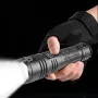 BIKIGHT XHP70 1500LM 300m ultraheldere, sterke zaklamp, krachtige LED-zaklamp, type C, oplaadbaar, telescopisch zoomobjectief