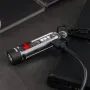 NEXTORCH K40 700lm Mini Tamanho Brilhante EDC LED Chaveiro Lanterna Com UV Vermelho Azul RBG Luz Lateral Clip-on Mini Bolso Luz Tipo C Recarregável Chaveiro Mini Lanterna De Emergência Para Acampamento Ao Ar Livre