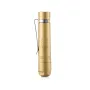 Folomov EDC C1 400lm High CRI 98 EDC Clip Flashlight 10440 Mini Size Compact Portable LED Torch Brass & Aluminum Outdoor EDC Survival Tool